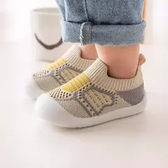 Sapatos de malha respirável para recém-nascido, meias infantis, fundo macio, antiderrapante, menino e menina, 0 a 5 anos, verão - Wolf Magazine