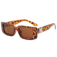 Luxo Design Square Sunglasses para homens e mulheres, pequeno retângulo Street Sun Glasses, Vintage condução personalizado Shades, moda