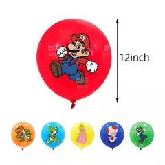 12 pçs super mary série balão mario bros luigi yoshi anime figuras balão brinquedos decoração partys suprimentos crianças presentes - Wolf Magazine