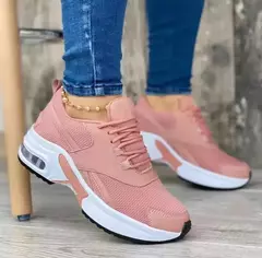 Tênis de malha respirável para mulheres, Tênis femininos, Sapatos de tênis casuais, Ao ar livre - comprar online