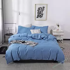 Nordic Solid Color Lixar Duvet Cover Set, Individual, Duplo, Queen, Cama King Simples, Fronha, Roupa de cama, Sem lençol, na internet