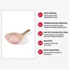 Frigideira antiaderente, fabricante de crepe, panela de fundo plano, liga de alumínio, revestimento antiaderente, fogão de indução - comprar online