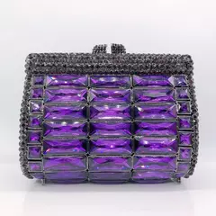 Bolsa de cristal strass para mulheres, bolsas femininas de luxo, baile de cristal, senhora, diamante, festa de casamento, bolsas de ombro - Wolf Magazine