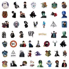 Harries potter brinquedos clássicos luna ron adesivo hermione malfoy snape adesivos à prova dwaterproof água para telefone portátil scrapbook scooter brinquedo - comprar online
