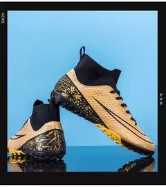 Botas longas de futebol para homens, grama infantil, TF, FG Training Soccer Shoes, tênis esportivos profissionais, tênis de futebol ao ar livre na internet