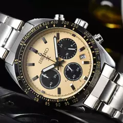 Seiko-Relógio de pulso de quartzo não mecânico masculino, cronógrafo multifuncional, negócios, casual, esportes, marca de luxo, moda, venda quente na internet