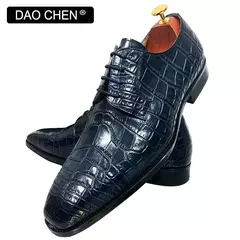 DAOCHEN-Sapatos masculinos italianos de couro, sapatos formais com cadarço, sap - comprar online
