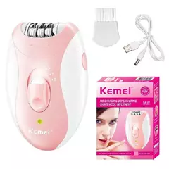 Imagem do Kemei-Depiladora Elétrica Recarregável para Mulheres, 4in 1, Depilação Facial do Corpo, Aparador de Biquíni para Pernas, axilas