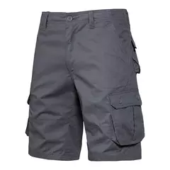 Calções de algodão de bolso múltiplo masculino, macacão de cor sólida de alta qualidade, casual ao ar livre, calças curtas esportivas, novo verão - Wolf Magazine