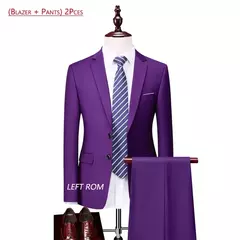 Terno monocromático de três peças masculino, vestido de noiva monocromático para noivo, colete e calça, marca de luxo, negócios formais, 14 cores, M-6XL na internet