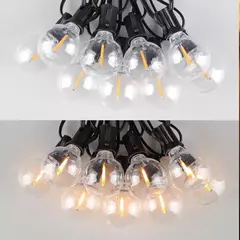 Imagem do Guirlanda de luzes inquebrável g40, 220v 110v, led, luz de corda e12, à prova d'água, conectável, guirlanda de ano novo, decoração de natal
