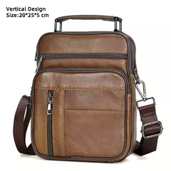 Sacos de couro genuíno para homens, bolsa crossbody masculina, mini pad, bolsa de ombro para menino, marca de luxo, moda quente na internet