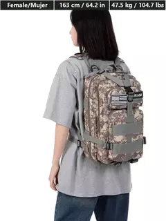 Impermeável Trekking Fishing Hunting Bag, Mochilas ao ar livre, Tactical Sports, Camping, Caminhadas Mochila resistente, 25L, 50L