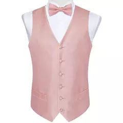 Festa de casamento ouro colete paisley floral jacquard colete masculino 4 pçs colete gravata lenço anel hanky abotoaduras conjunto dibangu