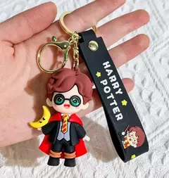3d harried potter pvc chaveiro brinquedo hermione granger malfoy ron dobby voldemort snape brinquedo figuras festa chaveiros crianças presentes brinquedos