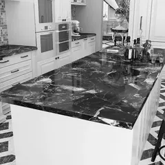 Papel de parede autoadesivo de mármore, Oil Proof, Adesivos em rolos para cozinha, Impermeável, Papel de contato para parede do banheiro - loja online