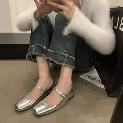 Sapatilhas de bailarina rasas para mulheres, sapatilhas femininas, sapatilhas casuais, sapatos Lolita, sapatilhas ao ar livre, moda primavera, 2021 - comprar online