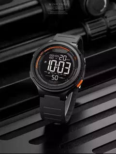 SKMEI-1841 Luxo Digital Sports Watch para homens, relógio de pulso impermeável, cronômetro, contagem regressiva, relógio militar, 1560 - loja online