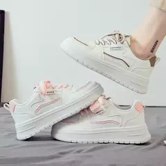 Sapatilhas de plataforma vulcanizada para mulheres, tênis de corrida, caminhada, sapatilhas chunky, casual, branco, designer, tênis - Wolf Magazine