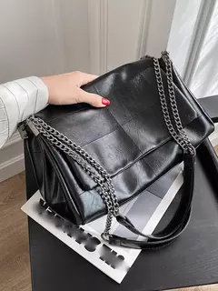 Bolsa feminina de grande capacidade para pendulares, sacola de corrente elegante e de alta qualidade, axilas de ombro único, nova, primavera e verão 2024 - Wolf Magazine