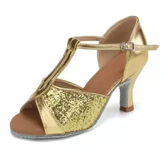 Sapatos de dança latina de venda imperdível para mulheres sapatos de dança de salão feminino sapatos de dança salsa saltos 5 cm/7 cm na internet