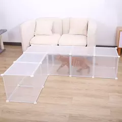 Pequeno cercadinho para animais de estimação, faça você mesmo, livremente combinado, cerca de quintal para cachorro, gato, gatinho, coelho, cobaia, coelho, ouriços - Wolf Magazine