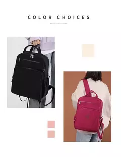 Mochila impermeável de nylon para homens e mulheres, mochila leve para laptop, - comprar online