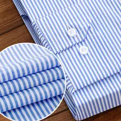 Camisa de algodão de manga comprida masculina, respirável, listra, primavera, verão, casual, sem engomar, alta qualidade, nova moda na internet