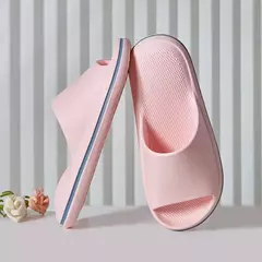 Imagem do Chinelos de EVA antiderrapantes para mulheres, chinelos de praia, sandálias planas, chinelos de banheiro, cor sólida, casal, verão, 2022, 2024