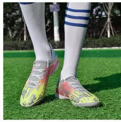 FG TF Indoor Soccer Shoes para Homens, Treinamento com Grama, Rápido, Antiderrapante, Chuteiras de Futebol Profissional, Botas, Futebol, Sociedade, Original - loja online