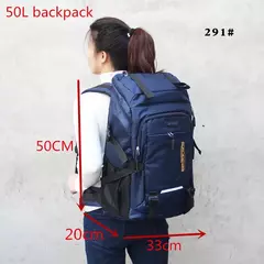 Mochila ao ar livre para homens e mulheres, mochila de viagem, esportes, camping, caminhadas, mochila escolar, mochila para homens e mulheres, 80L, 50L