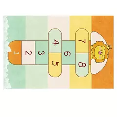Imagem do Tapete antiderrapante para jogos de desenhos animados para crianças, decoração de lar, baby crawling, meninos e meninas, cinza claro, jogo, enfeites infantis