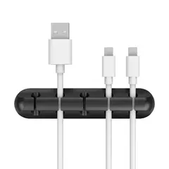 Auto-adesivo Cabo Winder, Suporte de Carregamento USB, Fio Envolvido Cabo, Organizador Da Mesa, Material de Escritório, Desktop, 3, 5, 7 Clips - Wolf Magazine