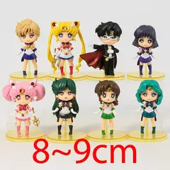 Q versão marinheiro lua mercúrio marte jupiter vênus urano netuno plutão chiba mamoru figuras brinquedos decoração de mesa bonecas presente - comprar online