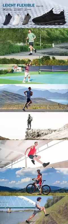 Calçado esportivo casual masculino, tênis leve, malha respirável, tênis preto de corrida, branco, atlético, corrida, tênis, ao ar livre - Wolf Magazine