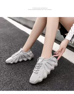 Sapato de meias respiráveis de sola grossa masculino, tênis de corte baixo, calçados esportivos casuais masculinos, corrida ao ar livre, moda casal, antiderrapante, novo na internet