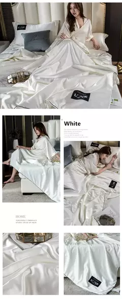 Mulberry Silk Consolador Edredon Insert, Luxo Cobertor De Seda Natural, cama de cetim, rainha, solteiro, duplo, cama tamanho Twin, verão - comprar online
