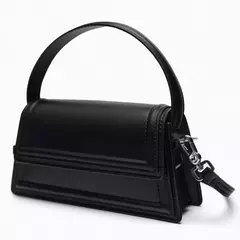 Za mylrf bolsa de ombro das mulheres, pequeno saco quadrado, cor preta, moda casual, novo na internet