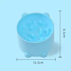 Tigela de comida lenta para gatos, tigela anti-asfixia para gatos e cães pequenos, design de proteção para pescoço, dispositivo de alimentação para cães e gatos, suprimentos para animais de estimação - comprar online