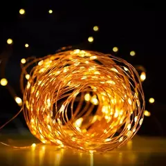 USB Bateria Operado LED String Light, Fio De Cobre, Guirlanda, Fada Iluminação Cordas, Natal, Festa De Casamento, Decoração Lâmpadas, 100-2m - comprar online