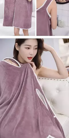 Saia coral de veludo para mulheres, absorvente macio, toalha grossa com bordas, envolta no peito, veste, adulto, 2024 - comprar online