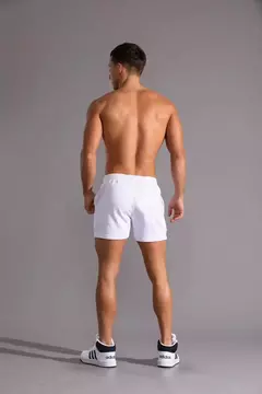 Calção de esportes fitness masculino, algodão americano, cinza, corrida, treinamento, lazer, stretch, agachamento, calça 3/4 masculina, verão - loja online