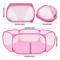 Cercadinho portátil para animais de estimação, gaiola para cães e gatos, cercadinho dobrável para hamster, ouriço, animais pequenos, respirável, filhote de cachorro, animal de estimação ao ar livre, quente - loja online
