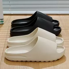 Sapatos domésticos monocromáticos unissex, sandálias macias para homens e mulheres, chinelos para casal, chinelos, interior, verão, moda - Wolf Magazine