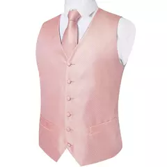 Festa de casamento ouro colete paisley floral jacquard colete masculino 4 pçs colete gravata lenço anel hanky abotoaduras conjunto dibangu - comprar online