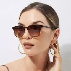 Pequeno quadrado gradiente óculos de sol para mulheres, moldura retangular, uv400, y2k, colorido, hip hop shades, roxo, retro, feminino