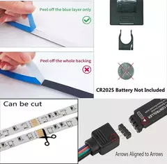 USB Cor Mudar LED Strip Lights, 5050 RGB, fita flexível da lâmpada para a decoração do quarto, TV Backlight Diode, Controle APP na internet