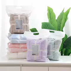 2 pcs/Set Luxo Super Large Toalha Alta Absorvente Soft Coral Fleece Toalha de Banho e Toalhas Rosto Conjunto para Adultos 70x140cm 35x75cm na internet
