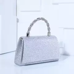 Bolsa leve bordada para mulheres, bolsa de luxo com corrente de sling, sensação alta, vestido de festa de casamento