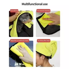 Toalha absorvente para animais de estimação, toalha de banho de secagem rápida para cães e gatos, toalha super absorvente de fibra ultrafina para animais de estimação, suprimentos de limpeza - comprar online